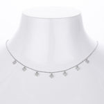 S925 pure silver zirconia ins exclusive necklace