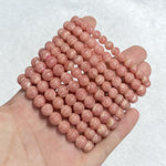 Natural Rhodochrosite Single-Strand Bracelet