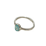 S925 Silver Aquamarine-Colored Bracelet Set