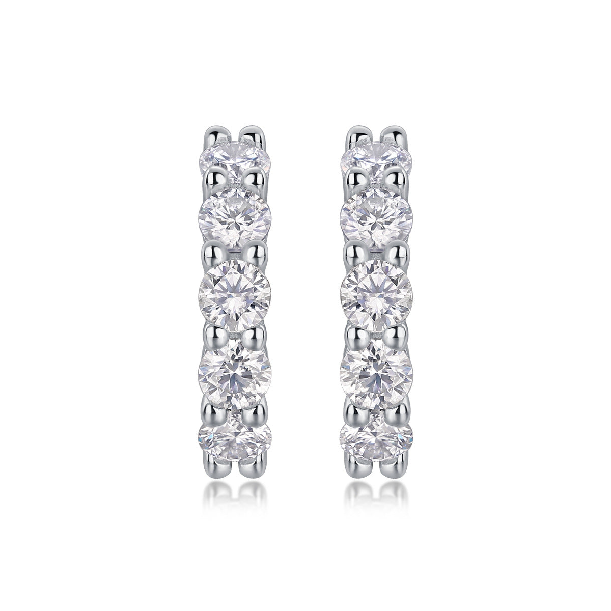 S925 Silver "Dawn" Moissanite Earrings