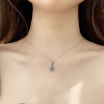 S925 Sterling Silver Moissanite Water Drop Necklace