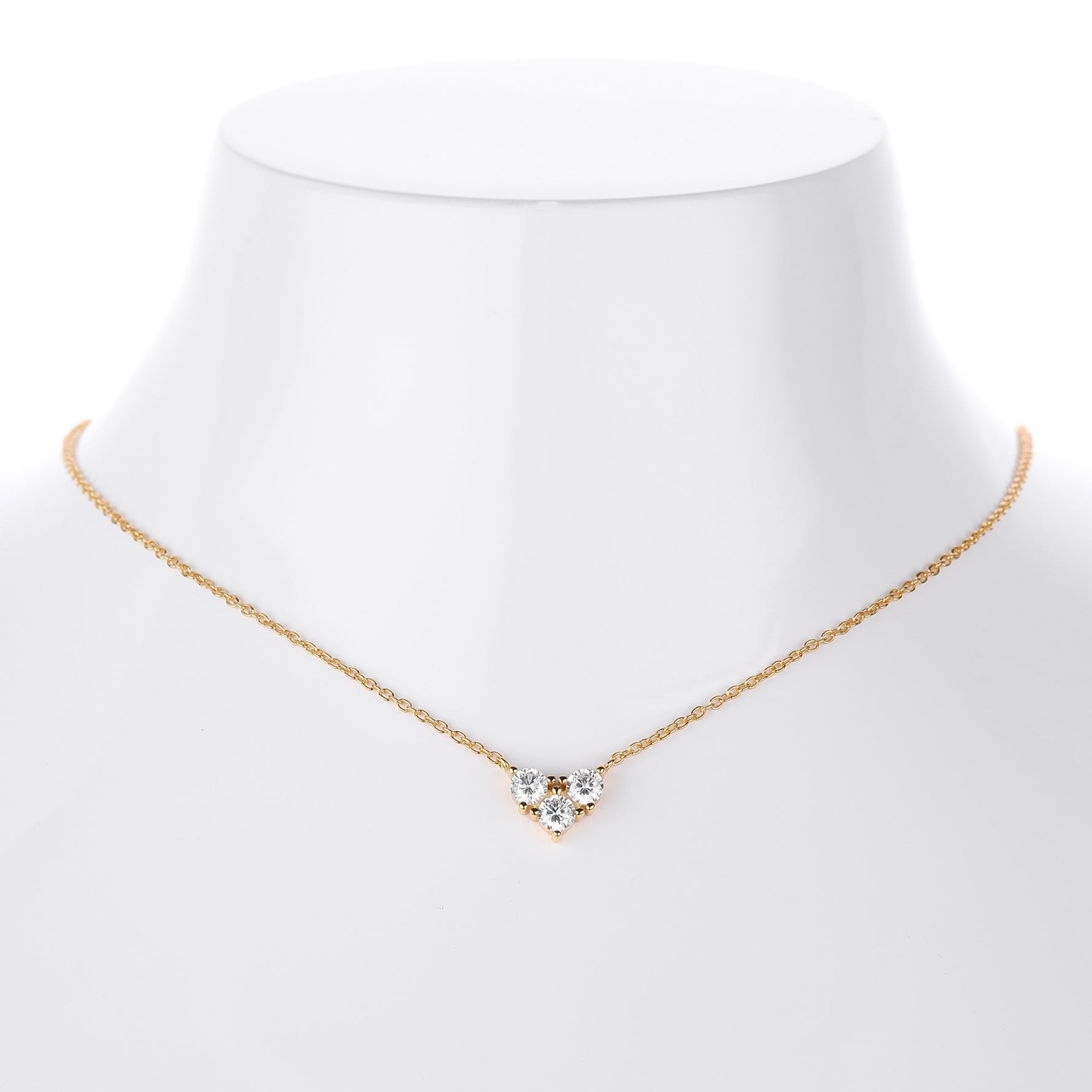 S925 Sterling Silver Niche Design Zirconia Necklace