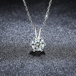 S925 Sterling Silver Classic Six-Claw Necklace