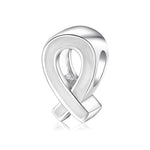 S925 Sterling Silver White Ribbon String Pendant