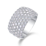 S925 Silver Sparkling Moissanite Ring