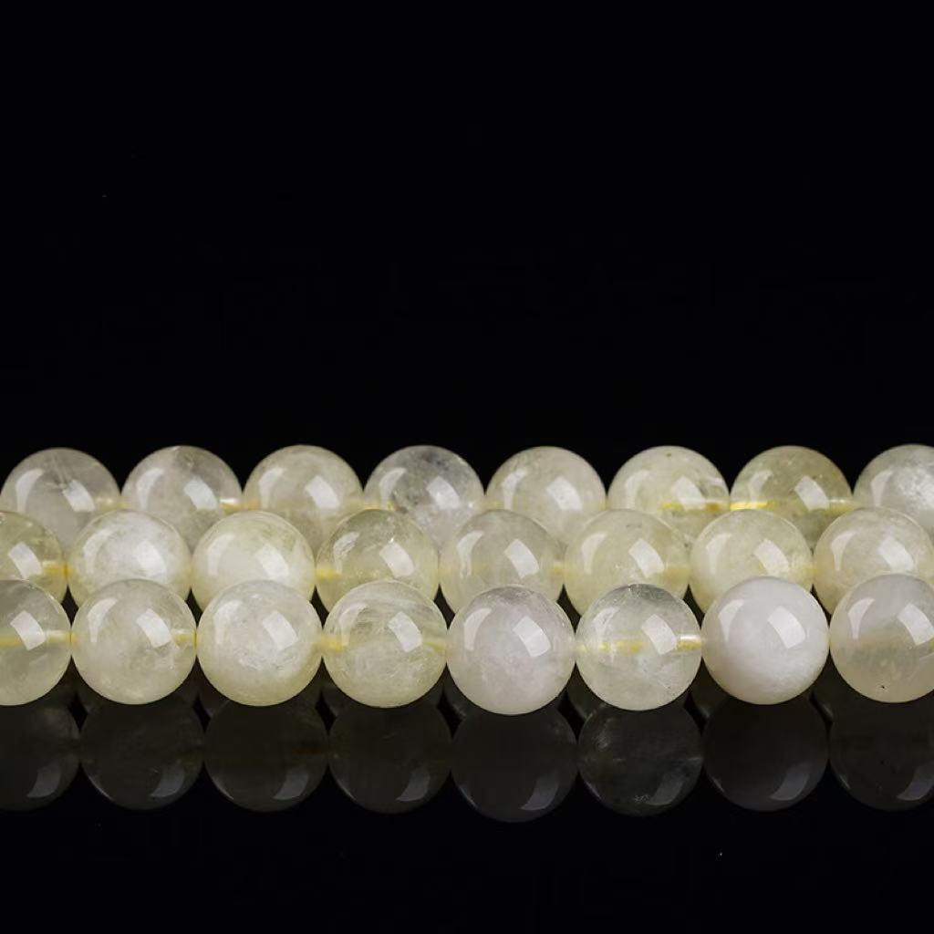 Lemon Citrine Round Beads – Wholesale DIY Accessories for Bracelets and Necklaces