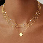 S925 Sterling Silver Vintage Pearl Cross Pendant Necklace