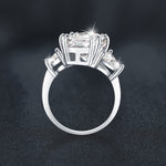 S925 Sterling Silver "Three Lifetimes Love" Moissanite Ring