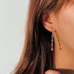 S925 Sterling Silver and Zircon Earrings