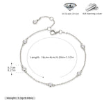 S925 Sterling Silver and Zircon Bracelet