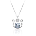 S925 Sterling Silver Moissanite Twelve Zodiac Tiger Pendant Necklace