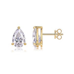 S925 Silver Teardrop Moissanite Stud Earrings
