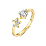 S925 Sterling Silver Ring with Colorful Zirconia