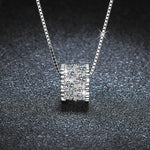 S925 Sterling Silver Moissanite Small Waist Pendant Necklace