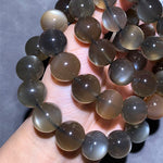 Natural Silver Moonstone Single-Strand Bracelet