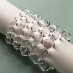 Natural Brazilian Old-Mine White Crystal Bracelet