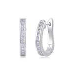 S925 Silver "State of Mind" Moissanite Hoop Earrings