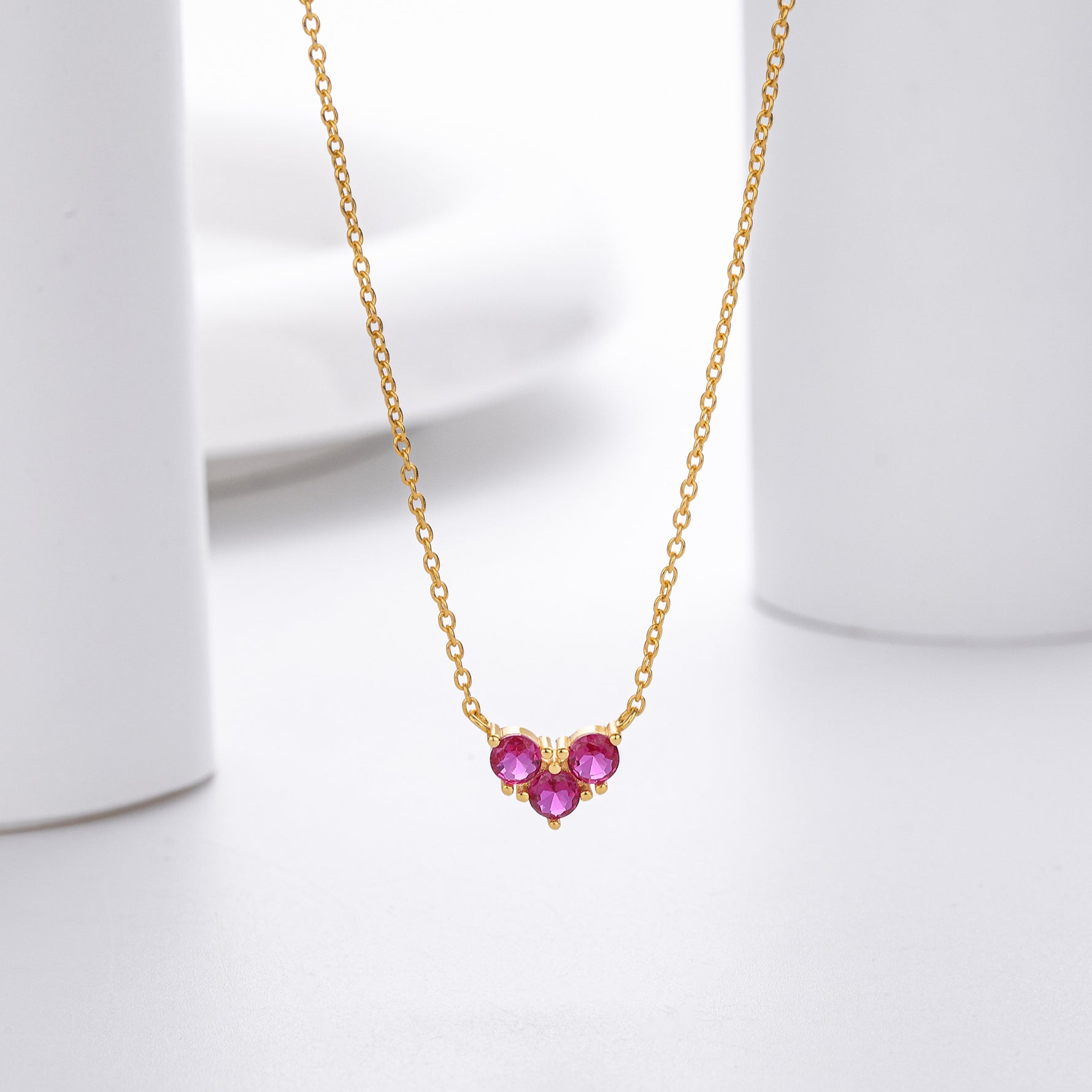 S925 Sterling Silver Niche Design Zirconia Necklace