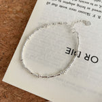 S925 Sterling Silver Bamboo-Wrapped Snake Bone Chain Bracelet