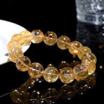 Natural Yellow A-Sai Azeztulite Quartz Bracelet