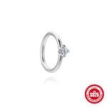 S925 Sterling Silver Moissanite Earrings