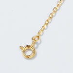 S925 Sterling Silver Gold Plated Adjustable Length Necklace