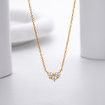 S925 Sterling Silver Niche Design Zirconia Necklace