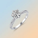 S925 Silver "Half-and-Half" Solid-Band Ring