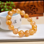 Natural Yellow Phantom Quartz Bracelet