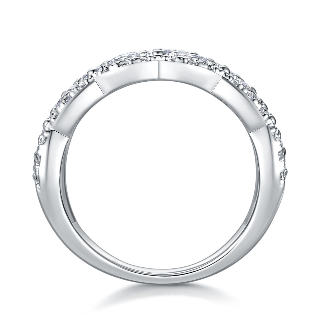 S925 Silver Moissanite Ring