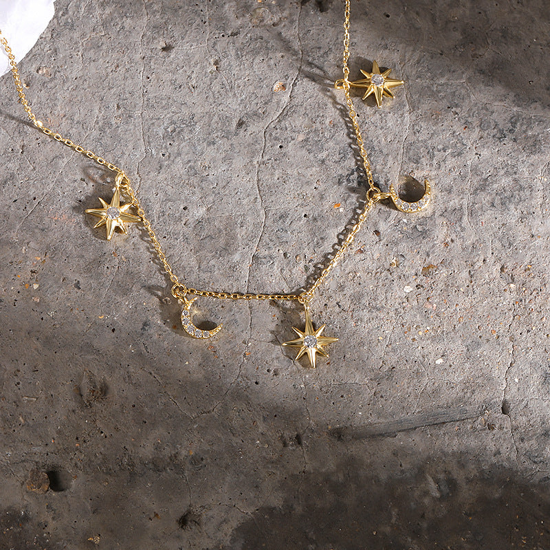 S925 Sterling Silver Necklace with Zirconia