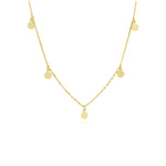 S925 Sterling Silver Disc Necklace