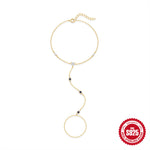 S925 Sterling Silver Heart-Shaped Evil Eye Bracelet with Zirconia