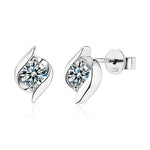 Classic S925 Sterling Silver Moissanite Earrings