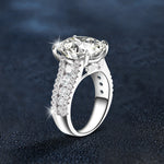 S925 Sterling Silver 10 Karat Bow Diamond Moissanite Ring