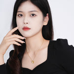 S925 Sterling Silver Necklace with Colorful Zirconia