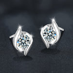 Classic S925 Sterling Silver Moissanite Earrings