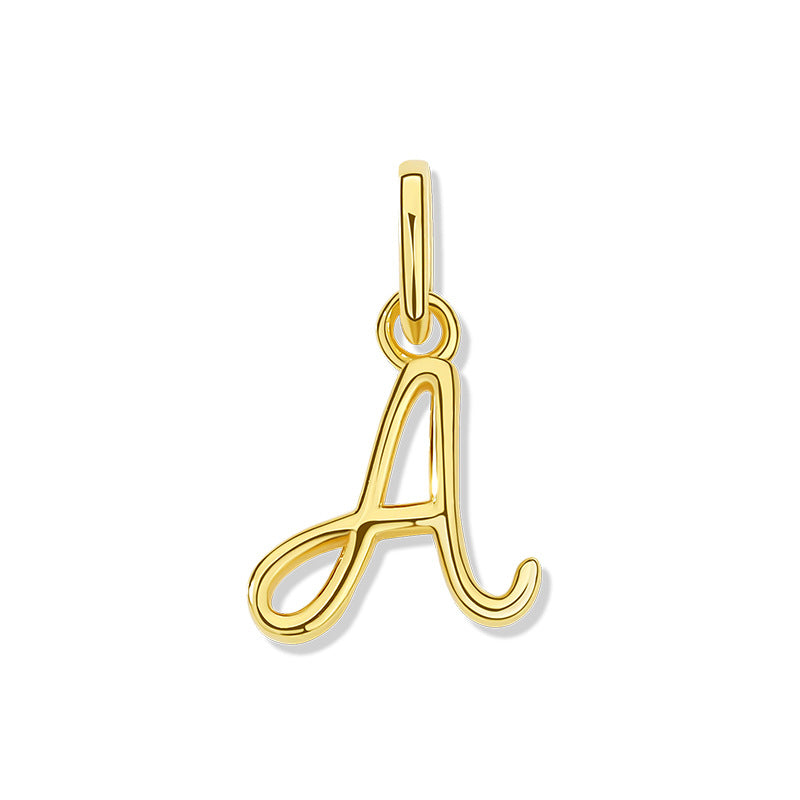 925 Sterling Silver Letter Pendant