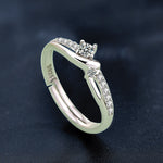 Mobius 925 Sterling Silver Couple Rings