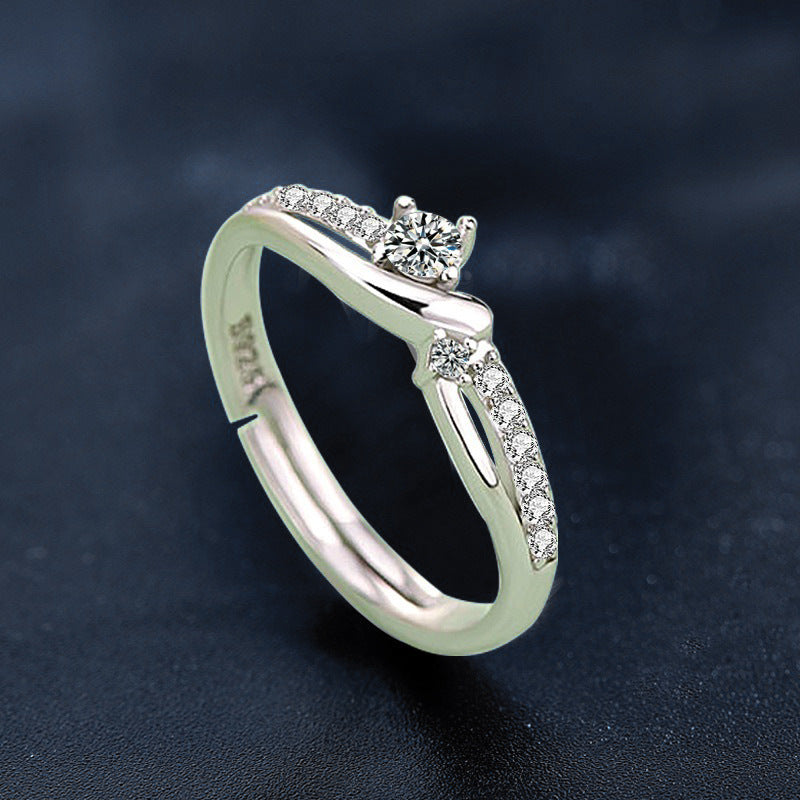 Mobius 925 Sterling Silver Couple Rings