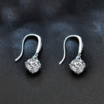 Elegant 925 Sterling Silver Moissanite Hook Earrings