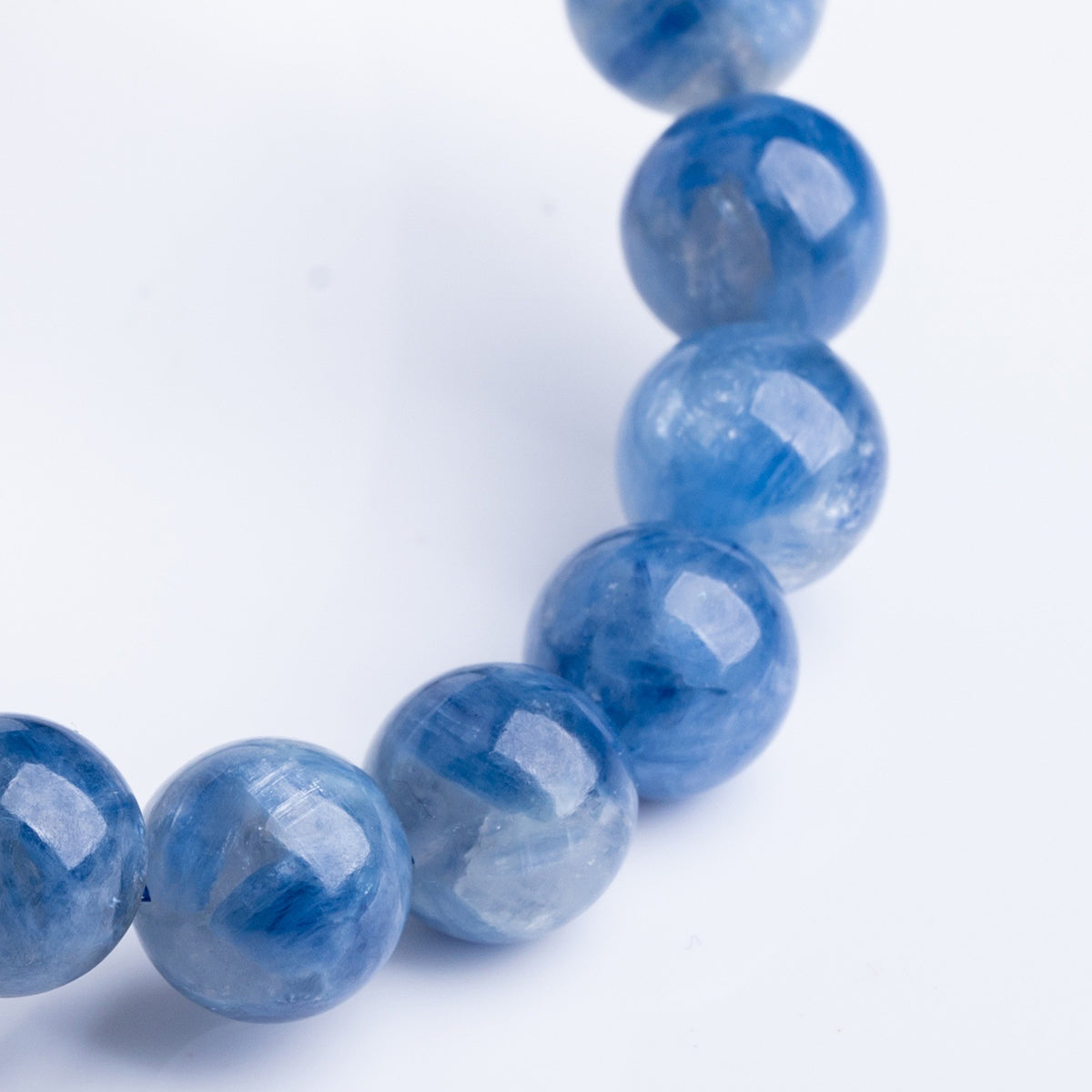 Natural Old-Mine Kyanite Bead Bracelet