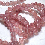 Natural Madagascar White-Body Strawberry Quartz Bracelet
