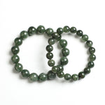 Natural Green Rutilated Quartz Bead Bracelet