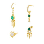 S925 Sterling Silver Zircon Stud Earrings(Single unit)