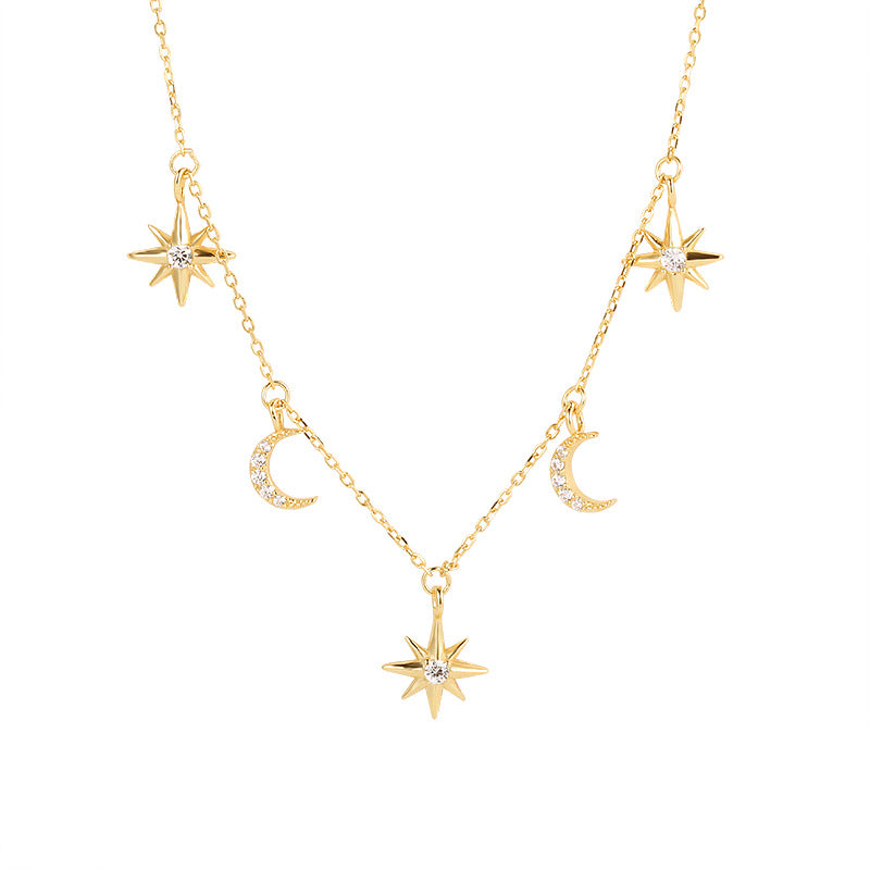 S925 Sterling Silver Necklace with Zirconia