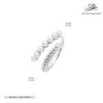 European and American style French retro S925 sterling silver pearl wheat ear ring