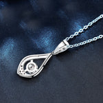 S925 Sterling Silver Moissanite Water Drop Pendant Necklace