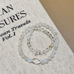 Natural Double-Strand White Crystal Bracelet
