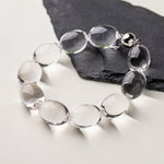 Natural Brazilian Old-Mine White Crystal Bracelet